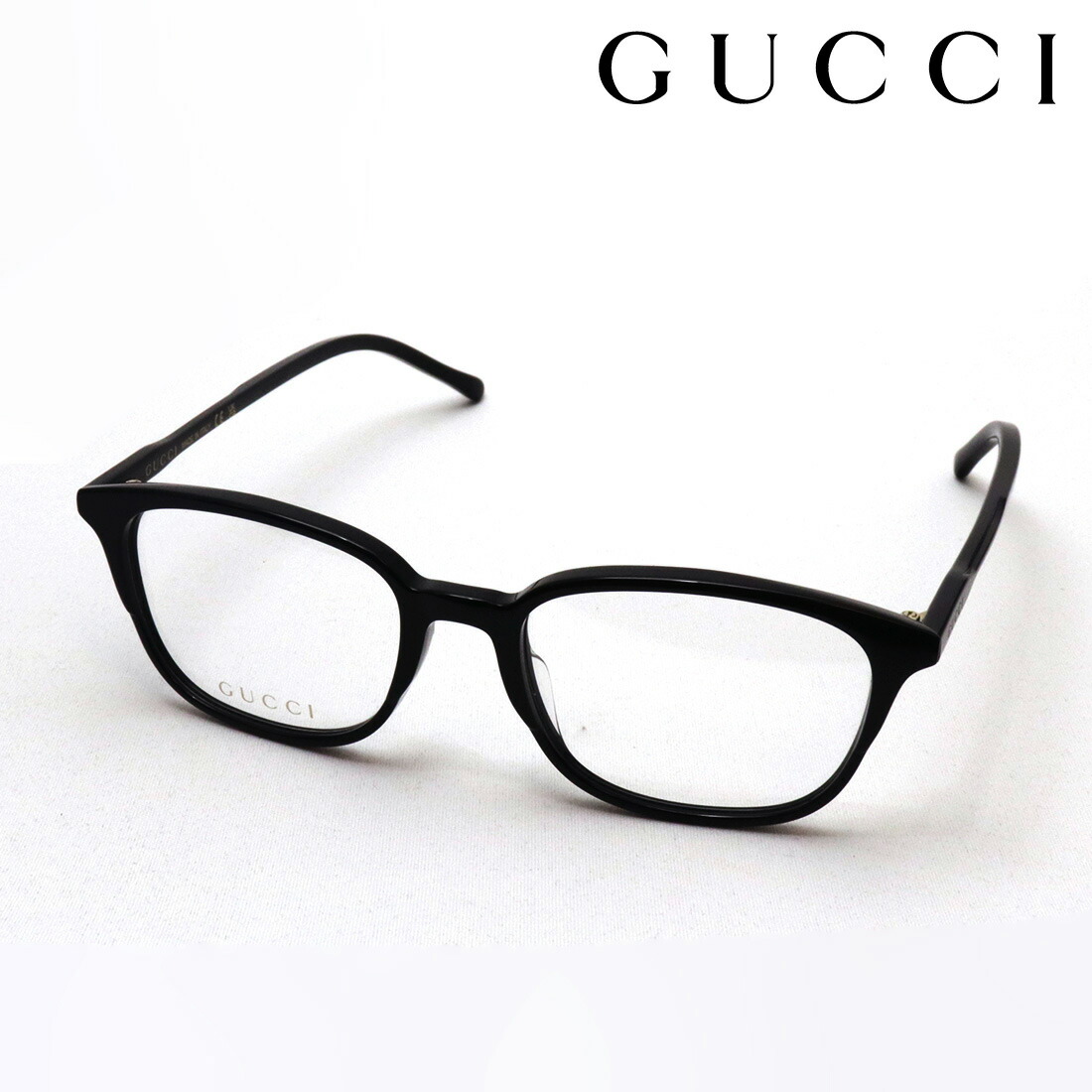 おすすめ必要経費 【グッチ 眼鏡 置き目売りわたす御墨付き店】 GUCCI GG1213OA 001 53 伊達眼鏡 度付き添い人 メガネ 黒縁 Made In Italy 真四角 黒いこと系