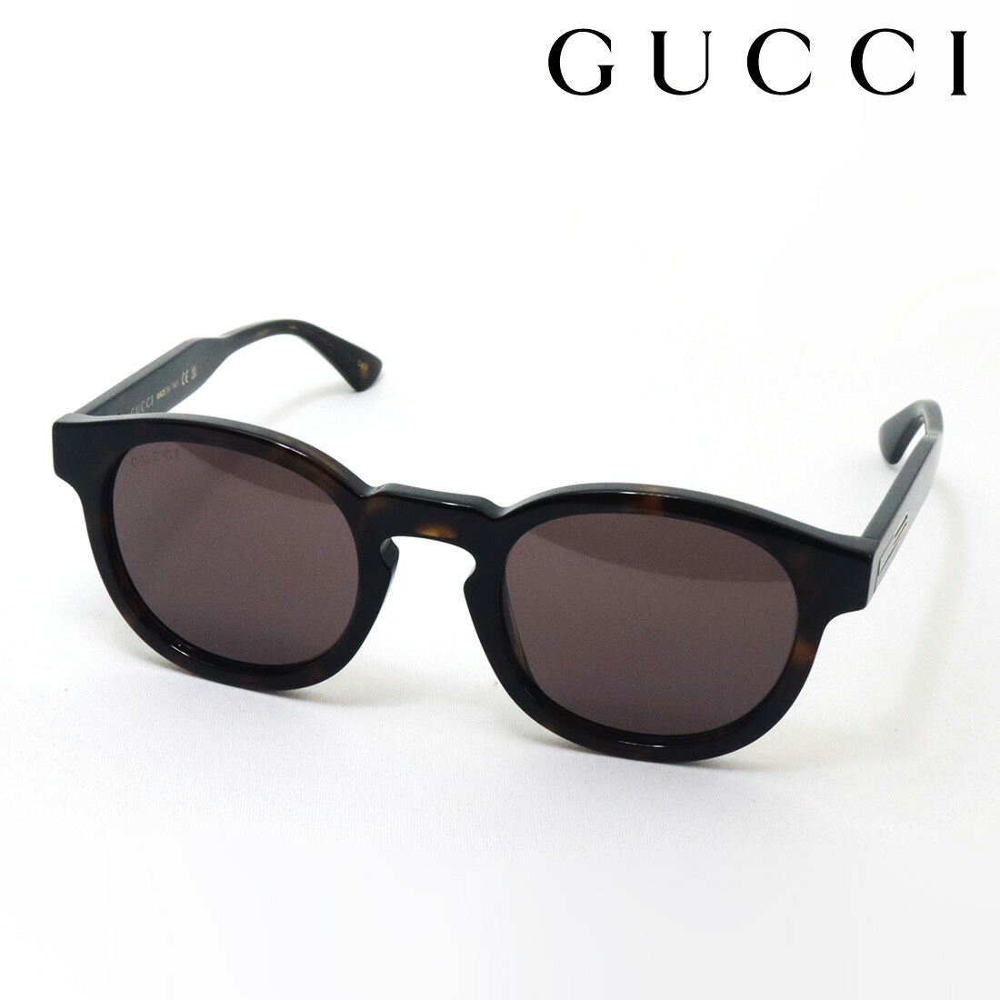 おすすめ価格 【グッチ サングラス 正規販売認定店】 GUCCI GG0825S 002 Made In Italy ラウンド トータス系|グラスマニア -Tokyo Aoyama-