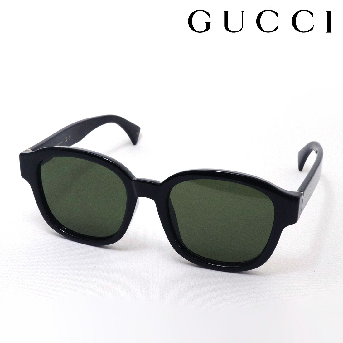 おすすめ価格 【グッチ サングラス 正規販売認定店】 GUCCI アジアンモデル GG1140SK 002 LOGO Made In Italy メンズ スクエア ブラック系