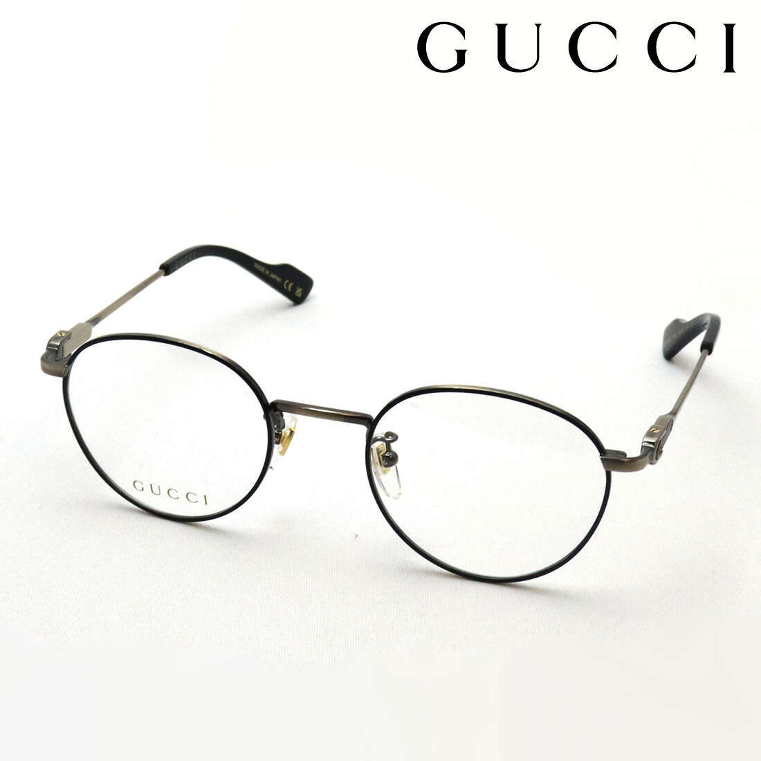 おすすめ必要経費 【グッチ 眼鏡 置き目売りわたす御墨付き店】 GUCCI GG1613OJ 002 伊達眼鏡 度付き添い人 メガネ 金属元素 Made In Japan ラウンド ゴールド系