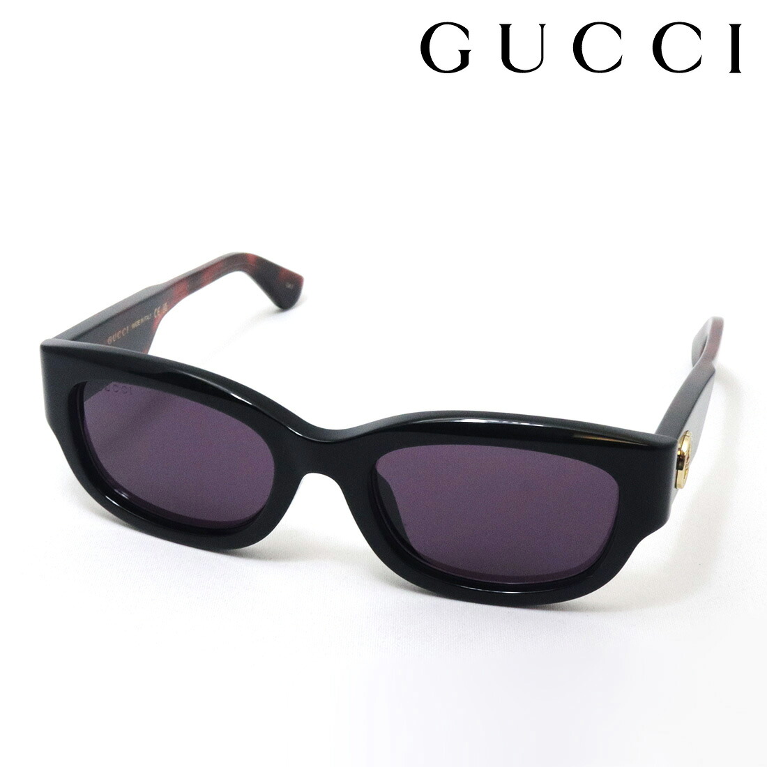 おすすめ価格 【グッチ サングラス 正規販売認定店】 GUCCI アジアンモデル GG1667SK 003 EMBLEM Made In Italy レディース オーバル ブラック系