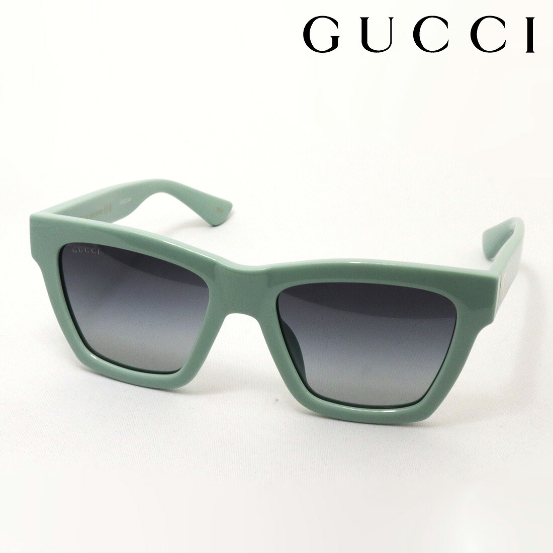 NewModel 【グッチ 黒眼鏡 置き目売りわたす御墨付き店】 GUCCI GG1714S 004 EMBLEM Made In Italy レディース 真四角 緑であること系
