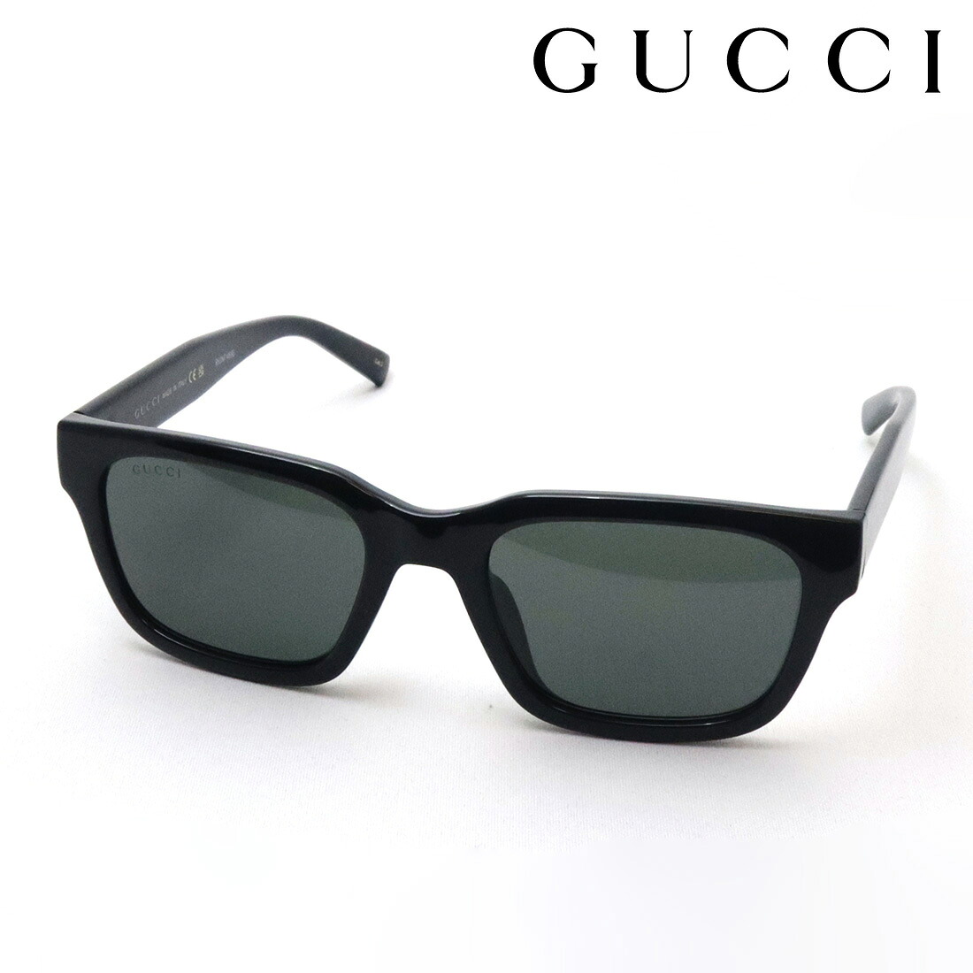 NewModel 【グッチ 黒眼鏡 置き目売りわたす御墨付き店】 GUCCI アジアン模範例 GG1857SK 001 SIGN Made In Italy メンズ 真四角 黒いこと系