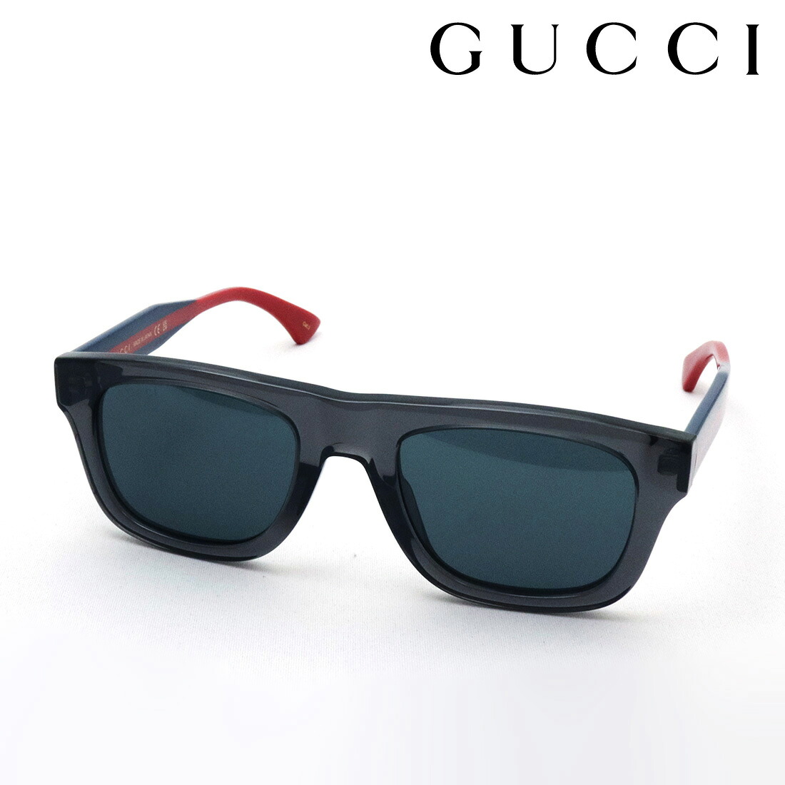 NewModel 【グッチ サングラス 正規販売認定店】 GUCCI GG1991S 004 52 SIGN Made In Japan メンズ スクエア グレー系