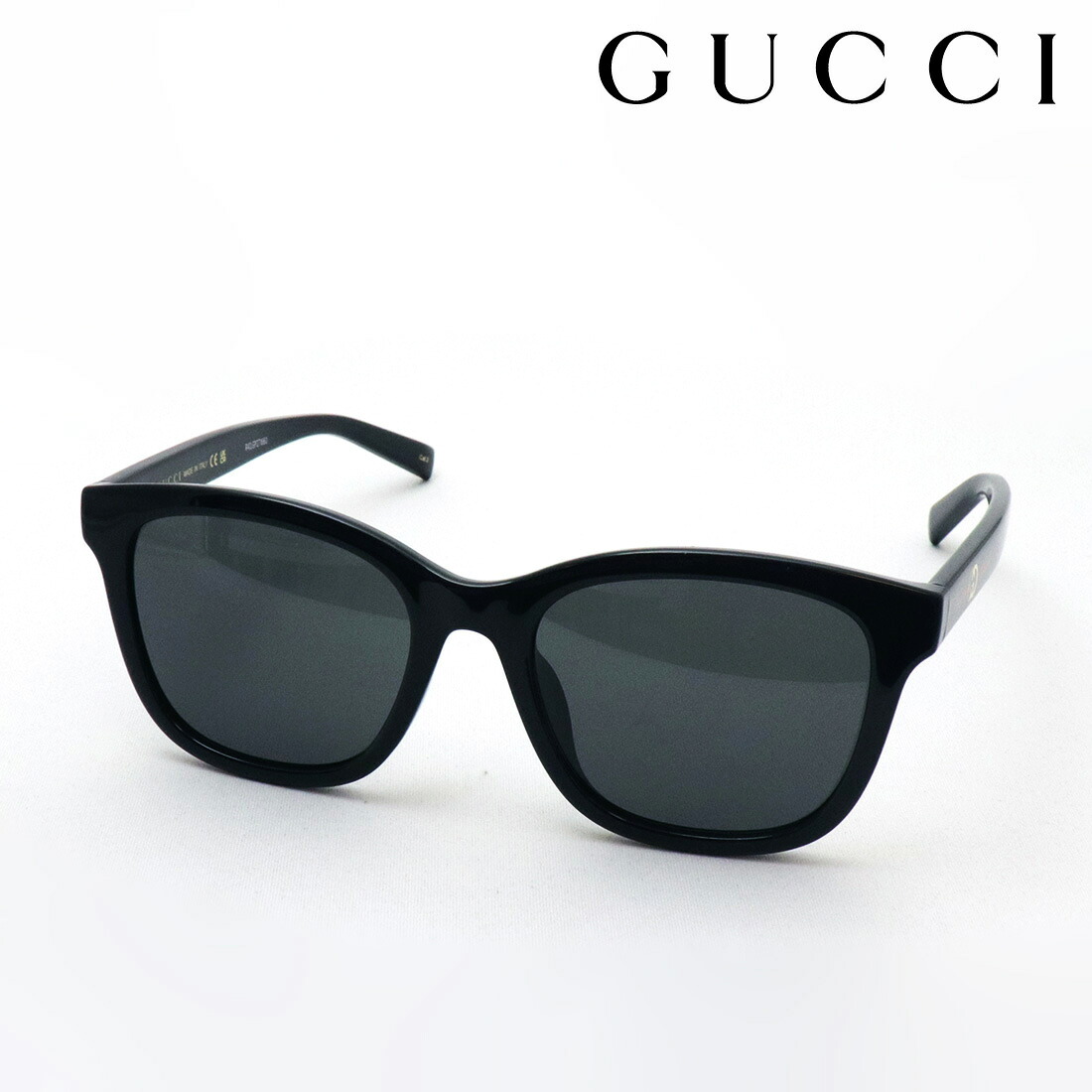 NewModel 【グッチ 黒眼鏡 置き目売りわたす御墨付き店】 GUCCI アジアン模範例 GG1984SK 001 55 SIGN Made In Italy レディース ウェリントン 黒いこと系