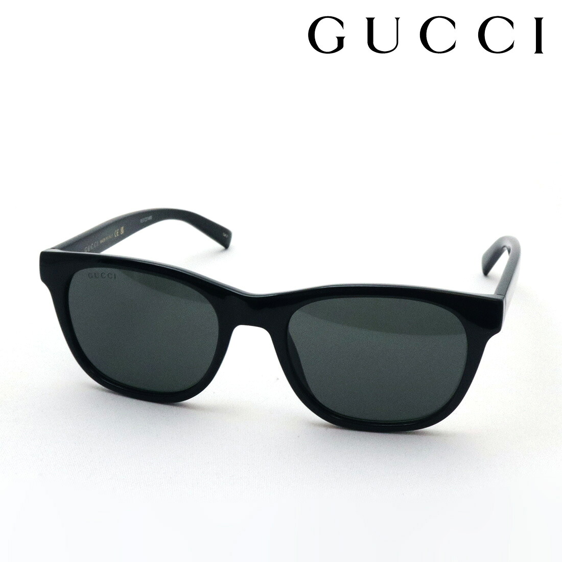 NewModel 【グッチ 黒眼鏡 置き目売りわたす御墨付き店】 GUCCI GG1985S 001 54 SIGN Made In Italy メンズ 真四角 黒いこと系