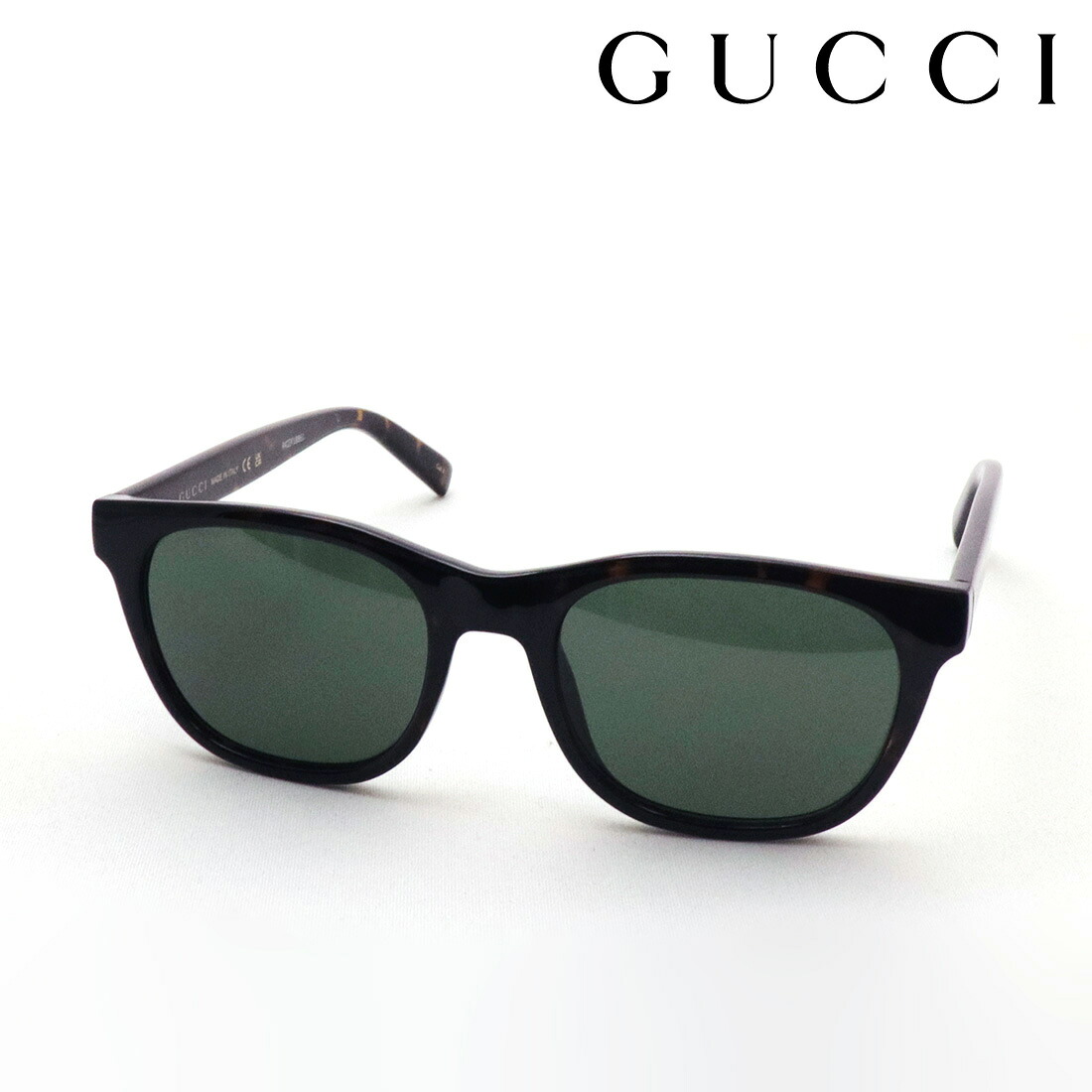 NewModel 【グッチ 黒眼鏡 置き目売りわたす御墨付き店】 GUCCI GG1985S 002 54 SIGN Made In Italy メンズ 真四角 トータス系