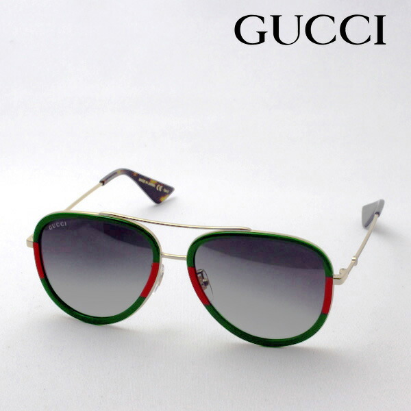 GUCCI GG0061S ブルーサングラス 3点セット GUCCI グッチ サングラス 大ヒットモデル GG0061S 003 ラウンド