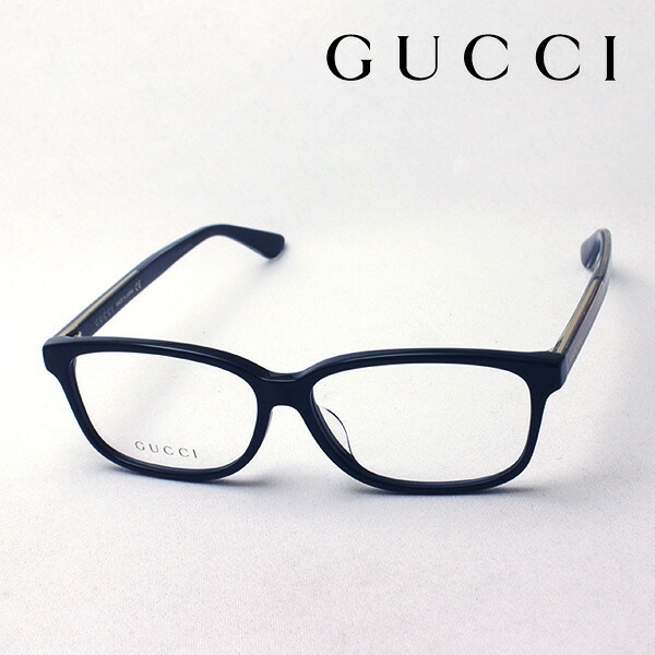 おすすめ価格 【グッチ メガネ 正規販売認定店】 GUCCI GG0386OA 004 55 伊達メガネ 度付き 眼鏡 RETRO WEB WEB FRAME Made In Japan 黒縁 スクエア【F3】｜グラスマニア -Tokyo Aoyama-