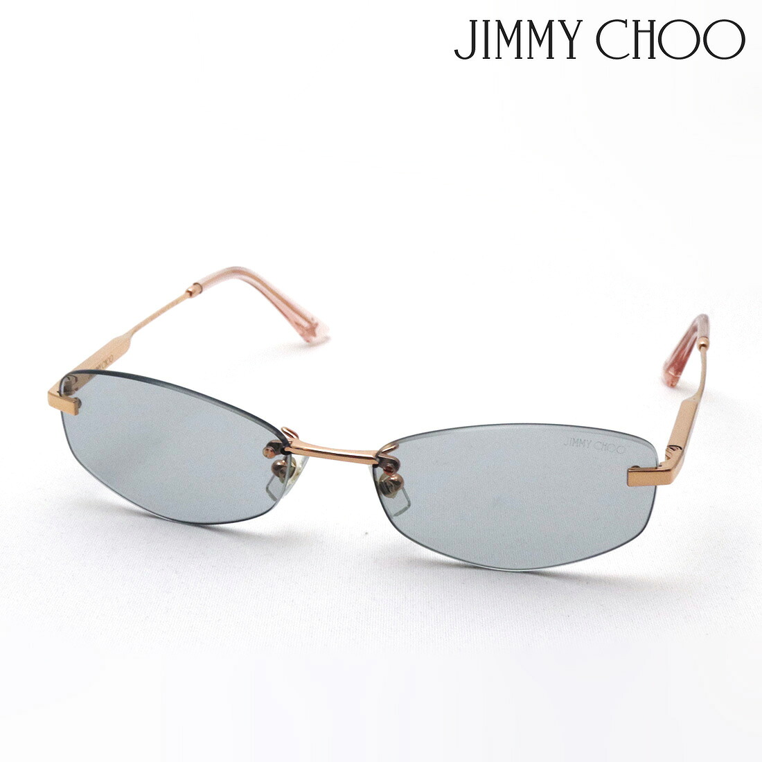 【ジミーチュウ サングラス 正規販売店】 JIMMY CHOO JC4013D 300887 57 レディース オーバル ゴールド系｜グラスマニア -Tokyo Aoyama-