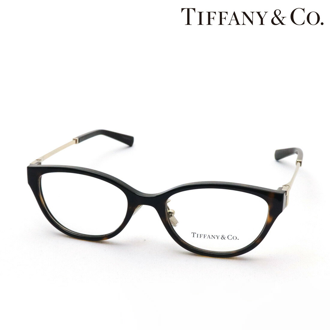 【ティファニー メガネ 正規販売店】 TIFFANY&Co. TF2252D 8015 51 伊達メガネ 度付き ブルーライト カット 眼鏡 Made In Italy オーバル トータス系