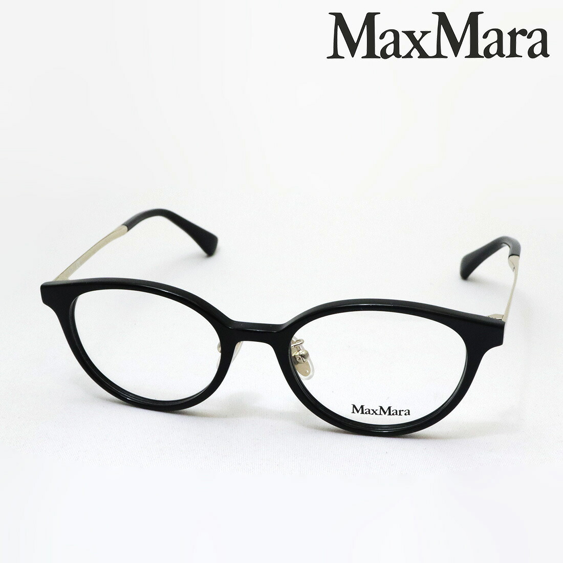 【マックスマーラ 眼鏡 置き目売りわたす店】 Max Mara MM5091-D 001 49 伊達眼鏡 度付き添い人 青色点火装置 とり捨てる メガネ 豆の町 黒いこと系