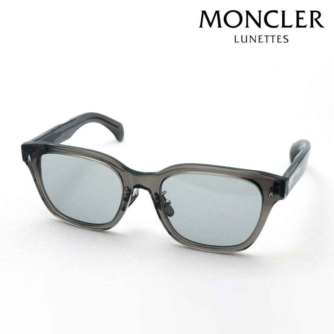 【モンクレール サングラス 正規販売店】 MONCLER ME6002D 300987 54 レディース メンズ METROPE メトロペ Made In Italy ウェリントン グレー系
