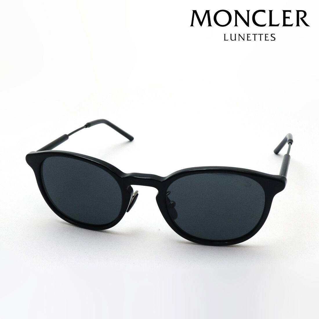 NewModel 【モンクレール サングラス 正規販売店】 MONCLER ME6011D 300187 49 レディース メンズ BARBB バーブ Made In Italy ボストン ブラック系