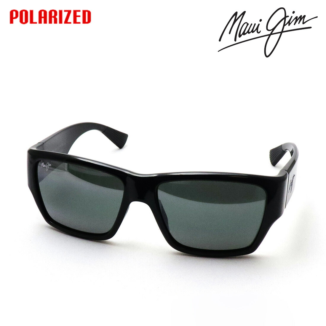 NewModel 【マウイ体操場 偏光黒眼鏡 置き目売りわたすお墨付き店】 Maui Jim マウイ体操場 MJ0614S 001 57 Made In Italy レディース メンズ 四角い 黒いこと系 サングラス-バッグ・小物・ブランド雑貨