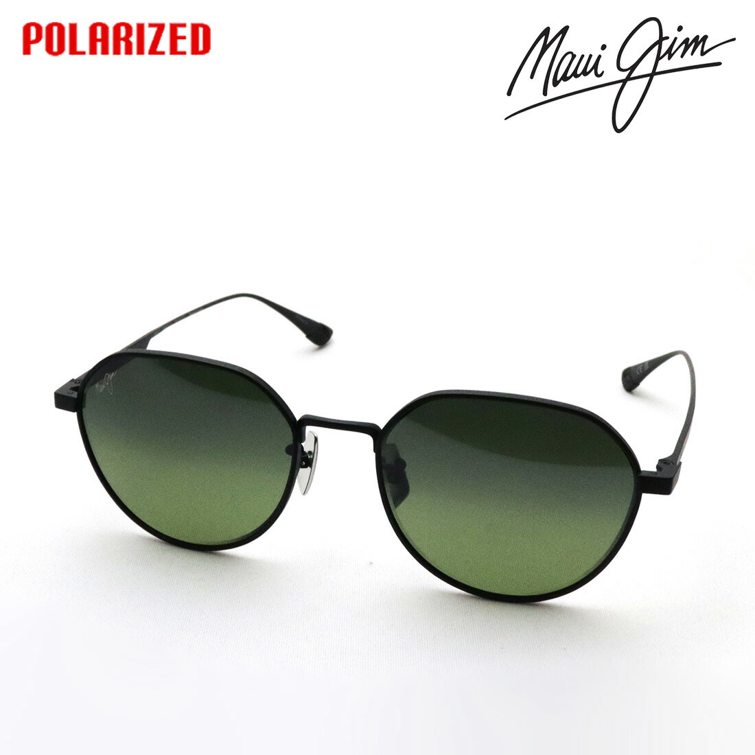 NewModel 【マウイジム 偏光サングラス 正規販売認定店】 Maui Jim マウイジム MJ0627SA 003 55 Made In Japan レディース メンズ ラウンド ブラック系