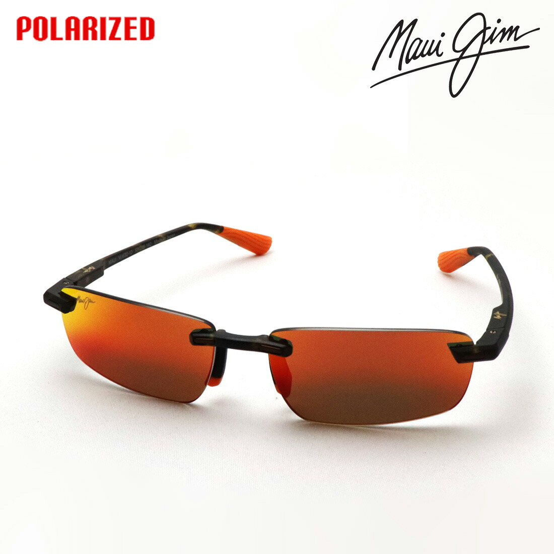 NewModel 【マウイジム 偏光サングラス 正規販売認定店】 Maui Jim マウイジム MJ0630S 002 59 Made In Japan レディース メンズ ミラー スクエア アクティブ トータス系