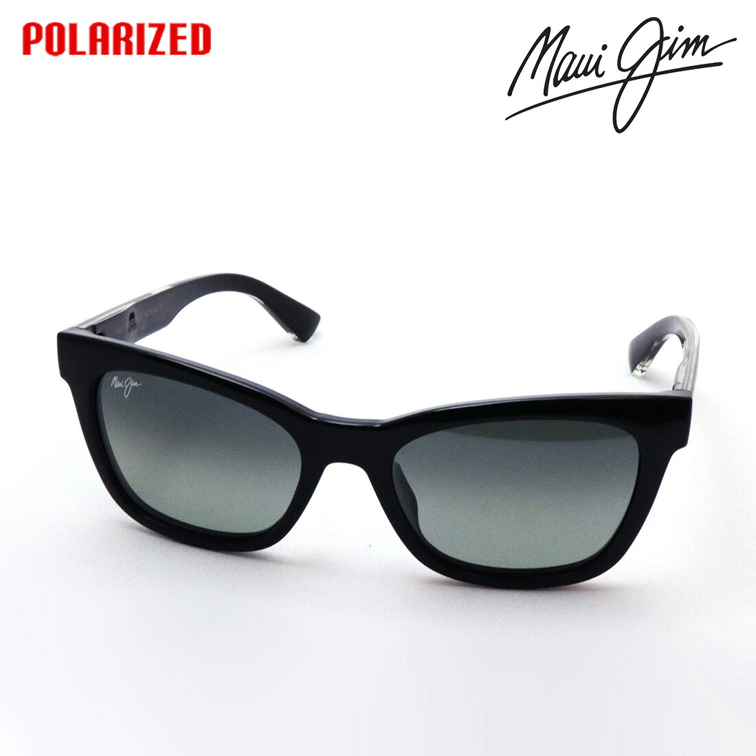 NewModel 【マウイジム 偏光サングラス 正規販売認定店】 Maui Jim マウイジム MJ0689S 001 54 Made In Italy レディース キャットアイ ブラック系｜グラスマニア -Tokyo Aoyama-