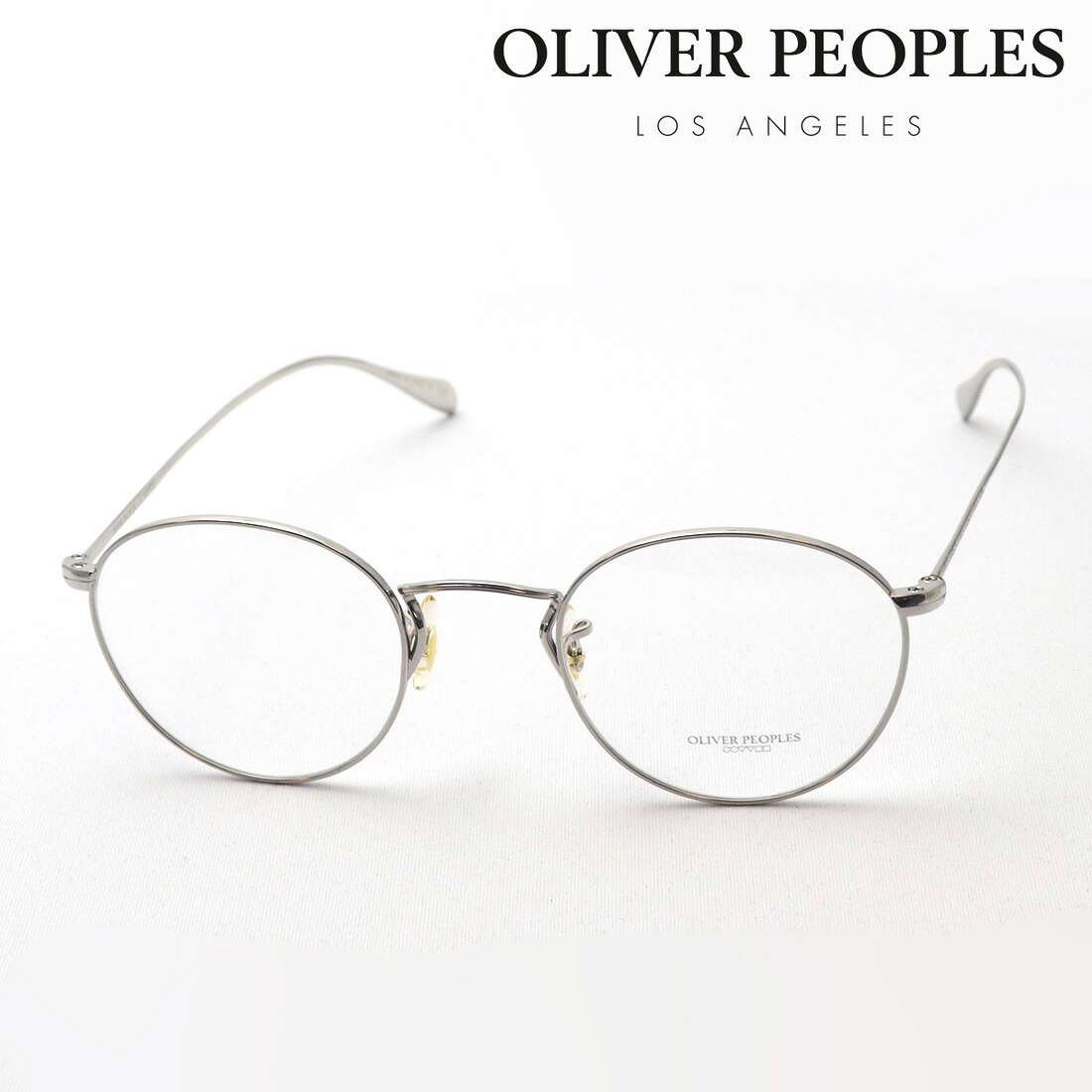 【オリバーピープルズ 眼鏡 定め事売りわたす店】 OLIVER PEOPLES OV1186 5036 COLERIDGE 伊達眼鏡 度付き添い人 青碧点火装置 撥ねのける メガネ Made In Italy ラウンド しろがね色系