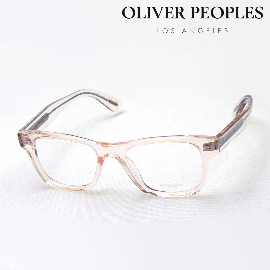 【オリバーピープルズ メガネ 正規販売店】 OLIVER PEOPLES OV5393F 1652 51 Oliver 伊達メガネ 度付き ブルーライト カット 眼鏡 Made In Italy ウェリントン クリア系｜グラスマニア -Tokyo Aoyama-