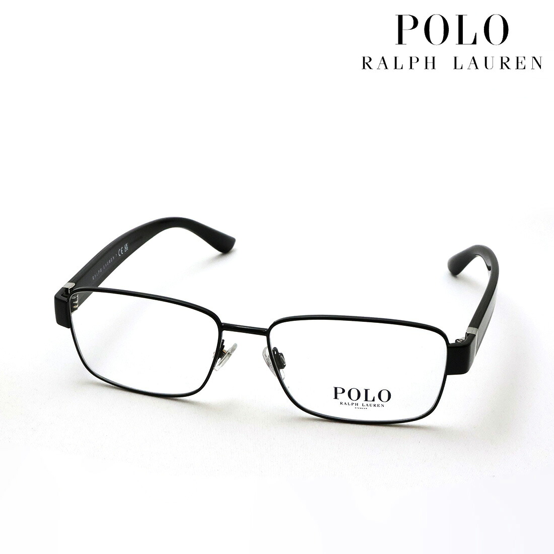 NewModel 【ポロラルフローレン メガネ 正規販売店】 POLO RALPH LAUREN PH1239 9223 55 メンズ 伊達メガネ 度付き ブルーライト カット 眼鏡 スクエア ブラック系|グラスマニア -Tokyo Aoyama-