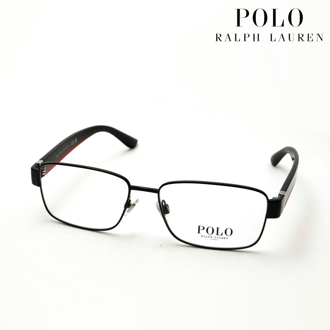 NewModel 【ポロラルフローレン メガネ 正規販売店】 POLO RALPH LAUREN PH1239 9258 55 メンズ 伊達メガネ 度付き ブルーライト カット 眼鏡 スクエア ブラック系｜グラスマニア -Tokyo Aoyama-