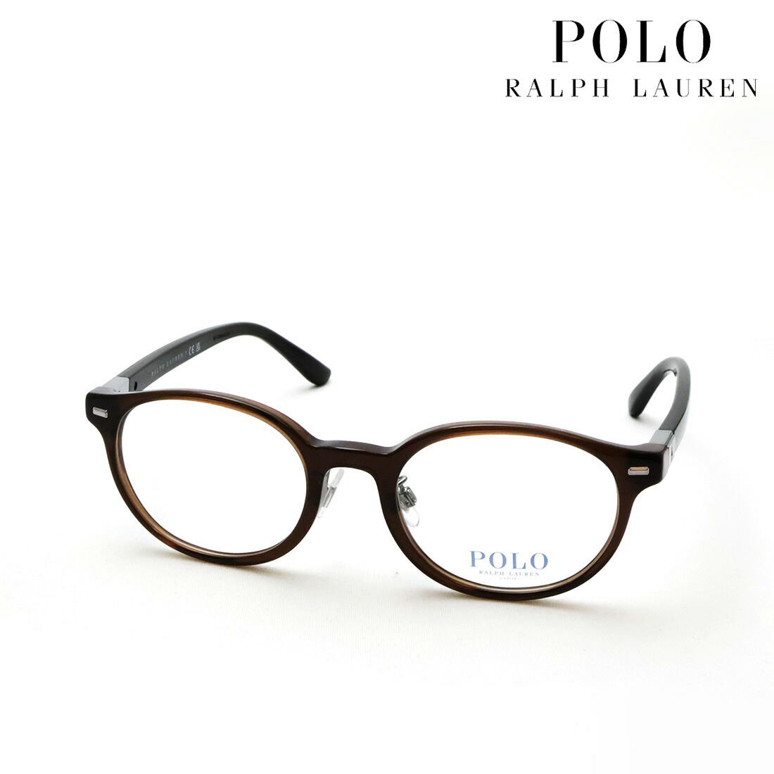 NewModel 【ポロラルフローレン メガネ 正規販売店】 POLO RALPH LAUREN PH2289D 6282 51 メンズ 伊達メガネ 度付き ブルーライト カット 眼鏡 ボストン ブラウン系|グラスマニア -Tokyo Aoyama-