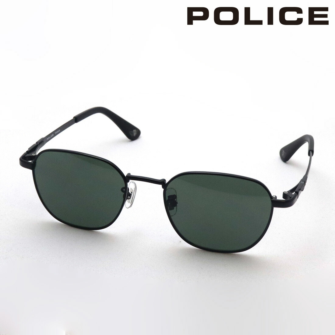 NewModel 警察当局 黒眼鏡 定め事売りわたす店 POLICE SPLM33J 531V ORIGINS TITANIUM チタニウム 豆の町 黒いこと系 メンズ