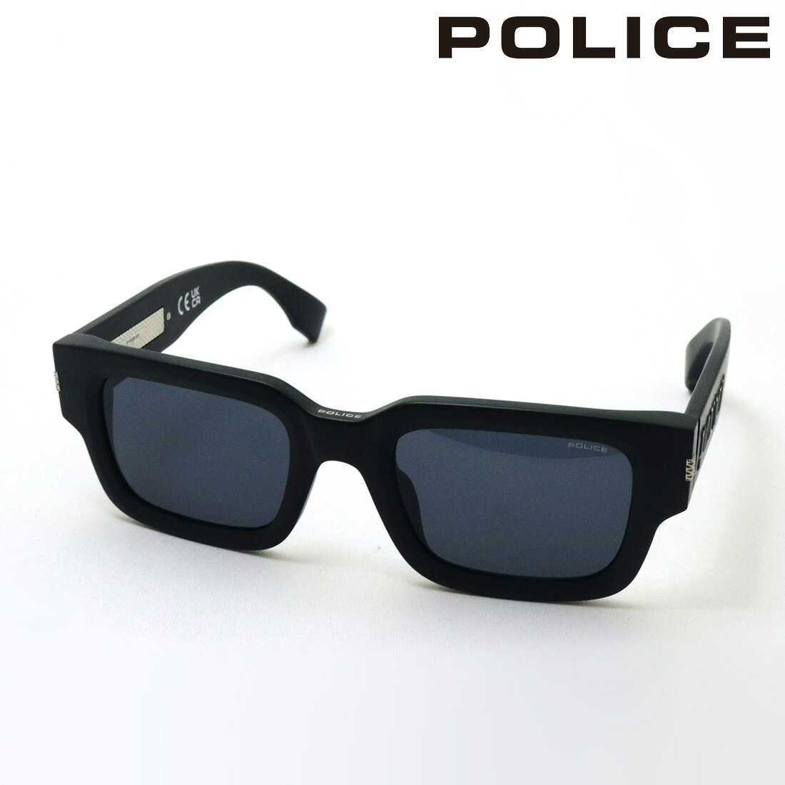 ポリス サングラス 正規販売店 POLICE SPLP32E 0703 52 G.O.A.T.1 ゴート1 Statement ステートメント スクエア ブラック系 メンズ|グラスマニア -Tokyo Aoyama-