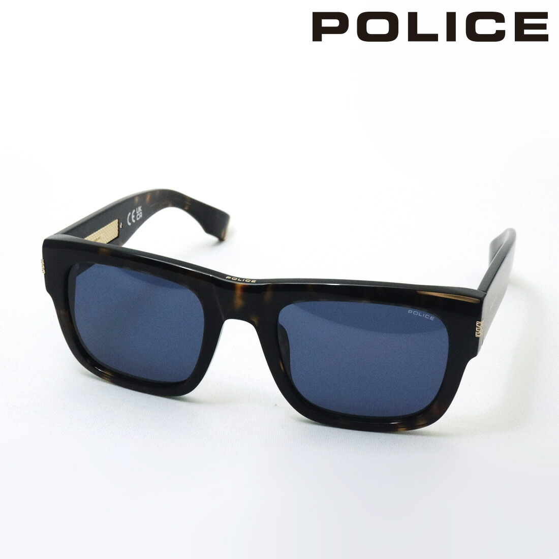 ポリス サングラス 正規販売店 POLICE SPLP33 0722 54 G.O.A.T.2 ゴート2 Statement ステートメント スクエア トータス系 メンズ｜グラスマニア -Tokyo Aoyama-