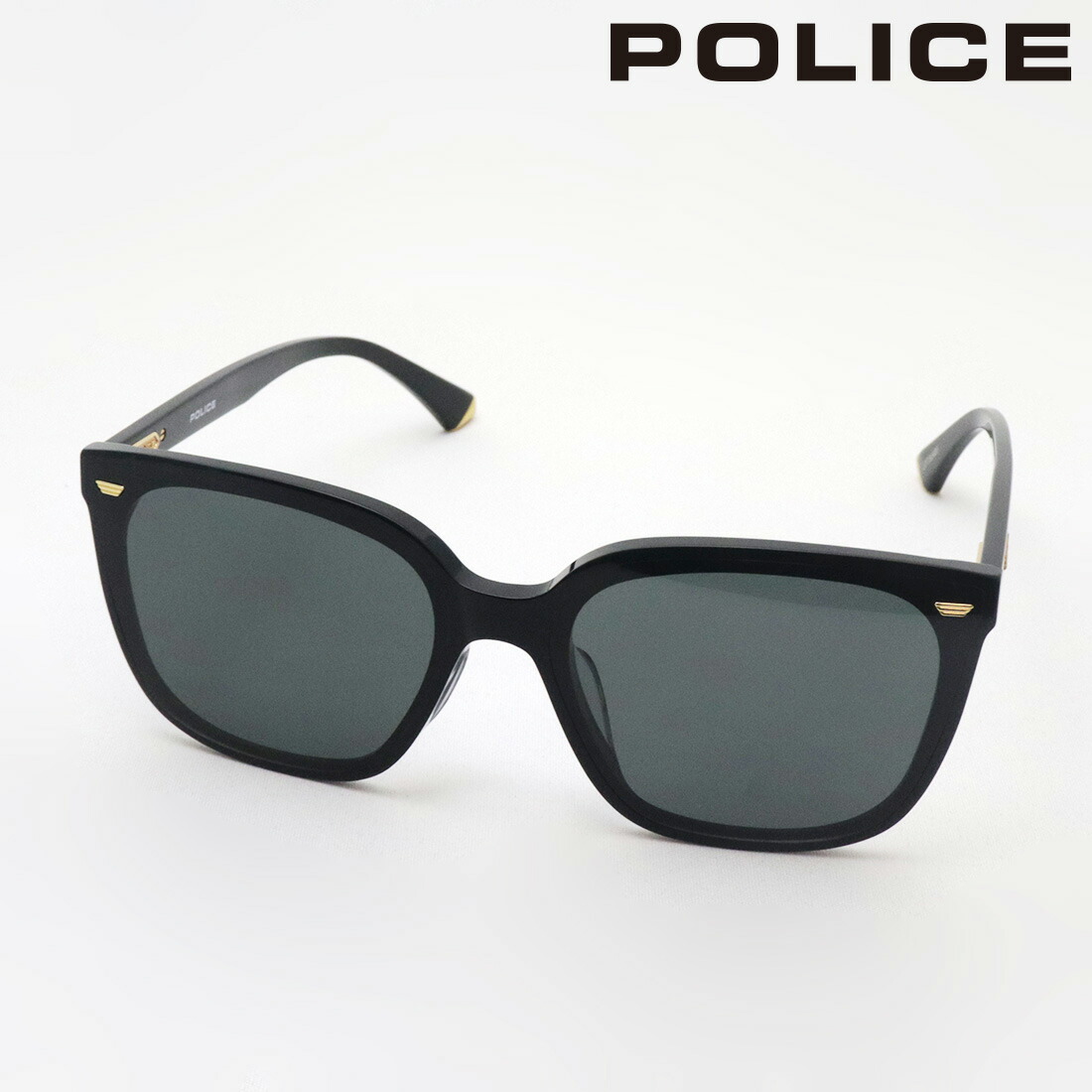 プレミア生産終了モデル ポリス サングラス 正規販売店 POLICE SPLP99K 0700 ウェリントン ブラック系 メンズ｜グラスマニア -Tokyo Aoyama- 11,242円