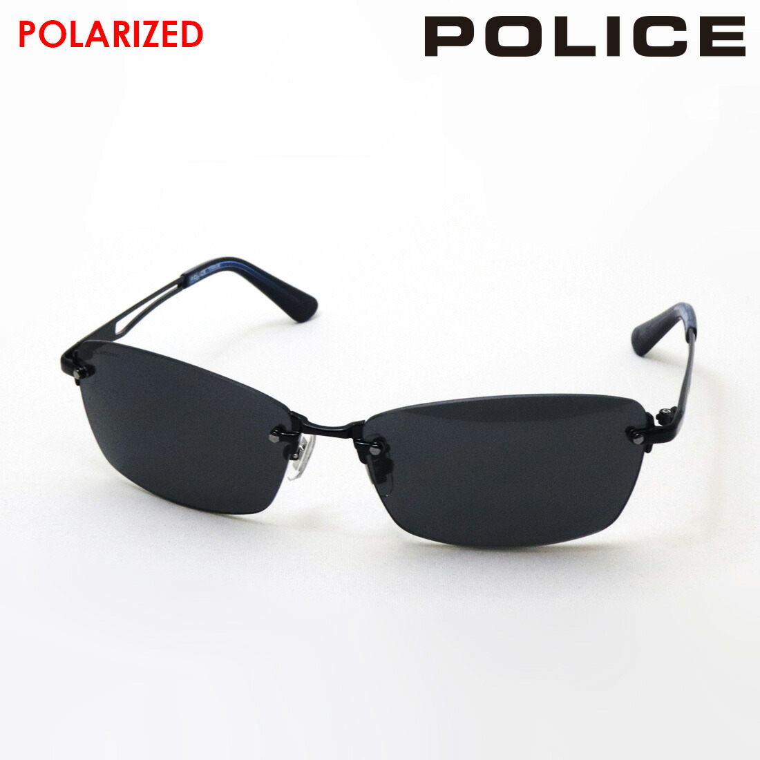 NewModel 警察当局 偏光 黒眼鏡 置き目売りわたす店 POLICE SPLQ06J 530P 60 KNIGHT ナイト爵 真四角 ツーポイント メンズ 黒いこと系
