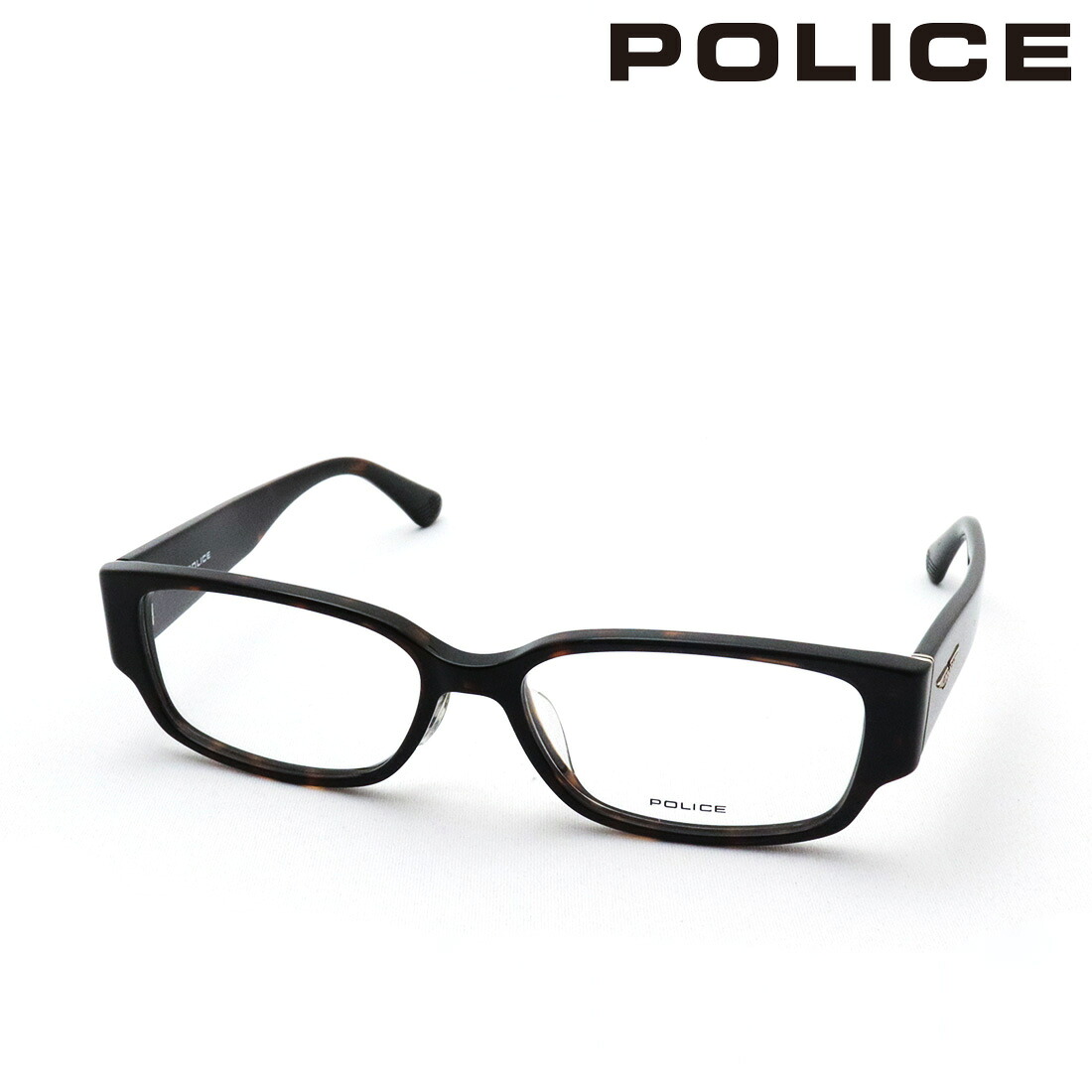 ポリス メガネ 正規販売店 POLICE VPLP36J 0710 54サイズ メンズ ジャパンモデル 伊達メガネ 度付き ブルーライト カット 眼鏡 スクエア トータス系|グラスマニア -Tokyo Aoyama-