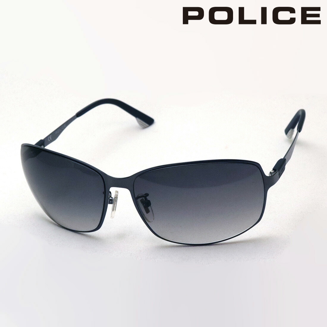 人気が高い 楽天市場 おすすめ価格 ポリス サングラス 正規販売店 Police Spl845k 0568 スクエア シルバー系 グラスマニア Tokyo Aoyama 春夏新色 Matijevic Rs