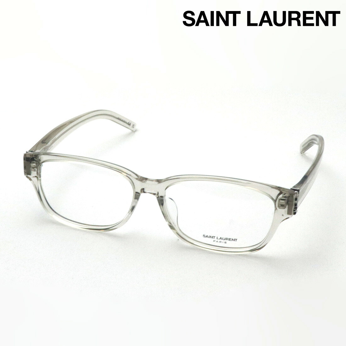 NewModel 【サンローラン メガネ 正規販売店】 SAINT LAURENT SL M149/F 004 MONOGRAM サン ローラン 伊達メガネ 度付き ブルーライト カット 眼鏡 Made In Italy レディース メンズ スクエア クリア系|グラスマニア -Tokyo Aoyama-