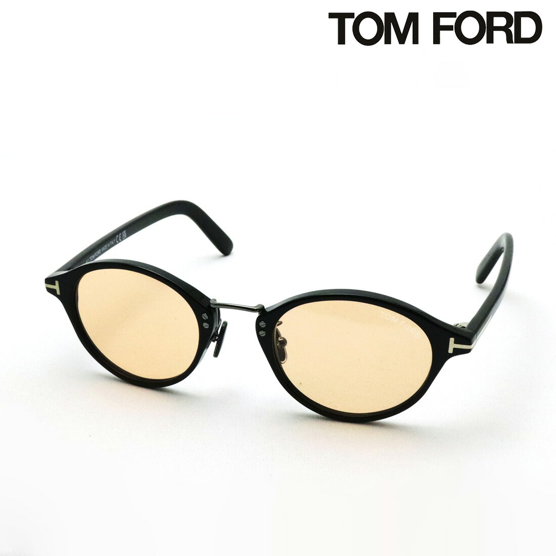 おすすめ価格 【トムフォード サングラス】TOM FORD TF1050-D 01E 49 Made In Italy ボストン ブラック系