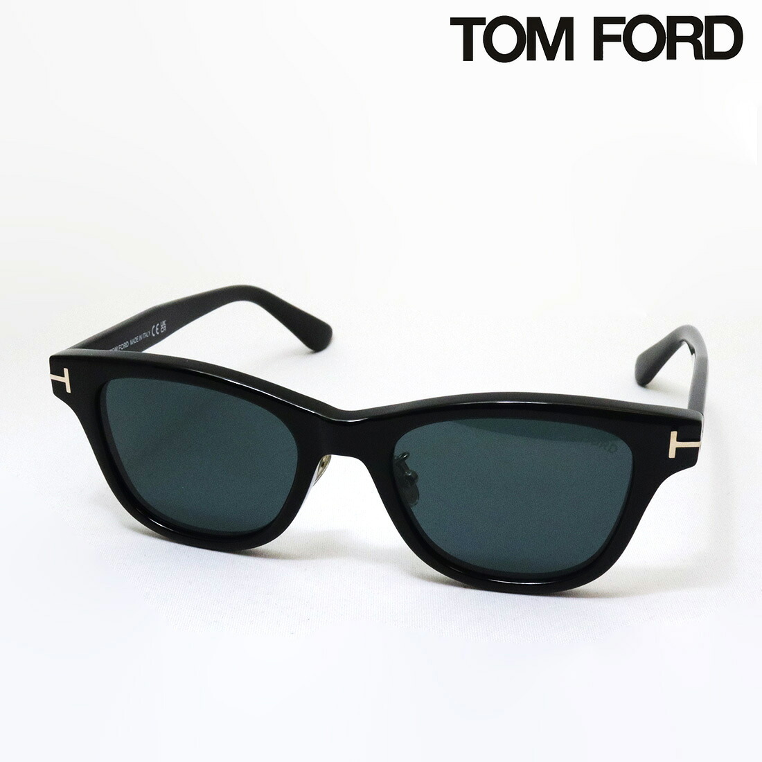 【トムフォード サングラス 正規販売店】 TOM FORD TF1353-D 01V 52 レディース メンズ Made In Italy ウェリントン ブラック系