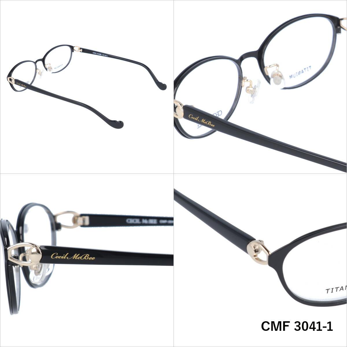 セシルマクビー メガネフレーム Cmf Mcbee 伊達メガネ Cecil Mcbee 眼鏡 Cmf 3041 全4カラー 52サイズ オーバル レディース 眼鏡達人セシルマクビー Cecil Mcbee メガネフレーム 調整可能ノーズパッド クリングス レディース