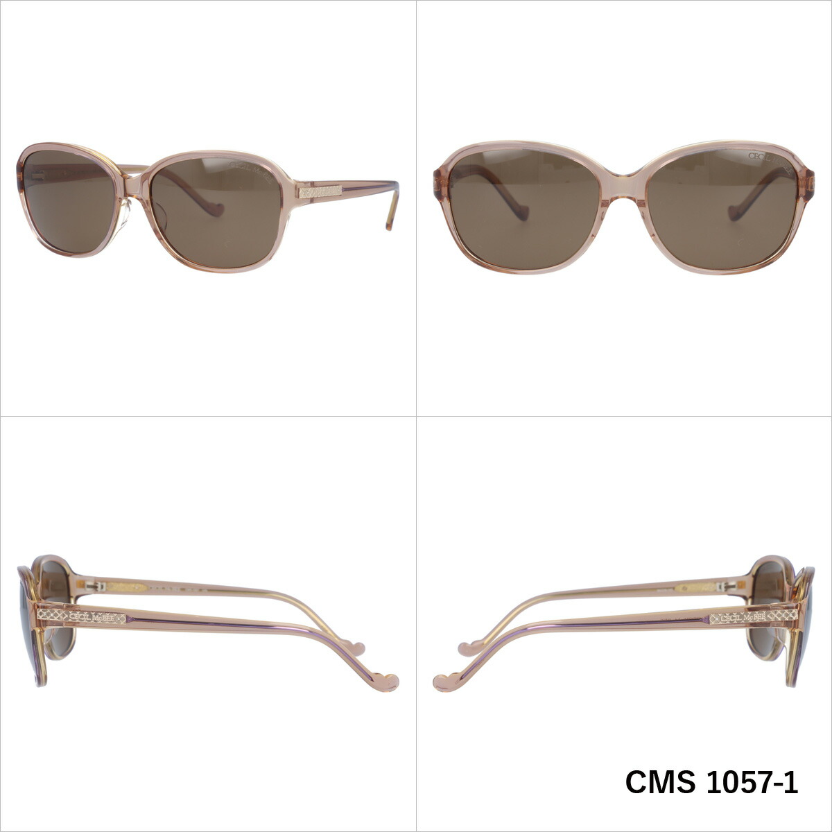 セシルマクビー サングラス アジアンフィット Cecil Mcbee Cms1057 全3カラー 56サイズ オーバル型 レディース Uvカット 紫外線 カラーサングラス ブランド 人気 定番 Rvcconst Com