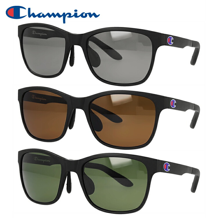 【国内正規品】チャンピオン 偏光サングラス アジアンフィット Champion 2115 BK 49サイズ ウェリントン型 メンズ レディース 男女兼用 ユニセックス ブランド 人気 UVカット 紫外線 おしゃれ 運転 ドライブ レジャー アウトドア 夏 釣り フィッシング 海 川｜眼鏡達人