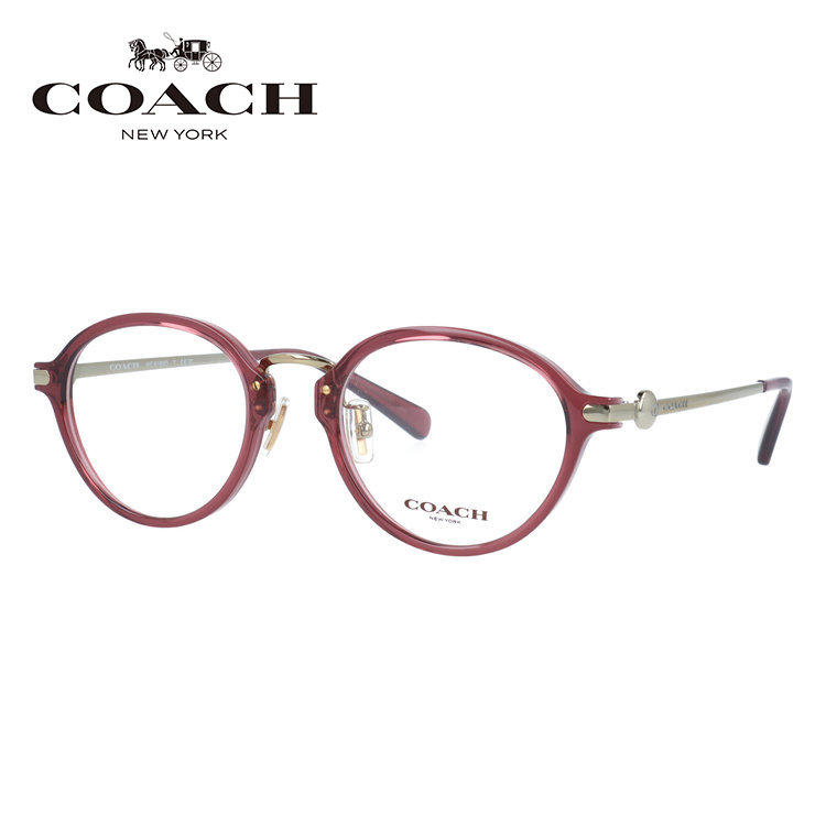 【訳あり・店頭展示品】【国内正規品】 コーチ メガネフレーム 伊達メガネ COACH HC6183D 5664 50サイズ ボストン型 コンビネーションフレーム アウトレット品 ユニセックス メンズ レディース