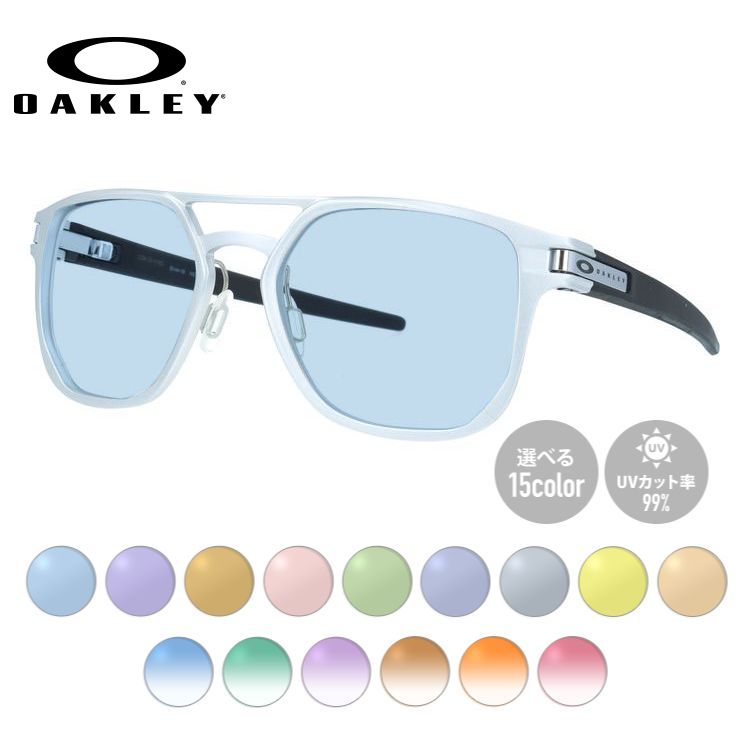 【選べるレンズ15色】オークリー 偏光 サングラス ラッチアルファ プリズム OAKLEY LATCH ALPHA OO4128-0153 53サイズ ヘキサゴン（ダブルブリッジ） 釣り ドライブ メンズ レディース モデル 【海外正規品】 ラッピング無料