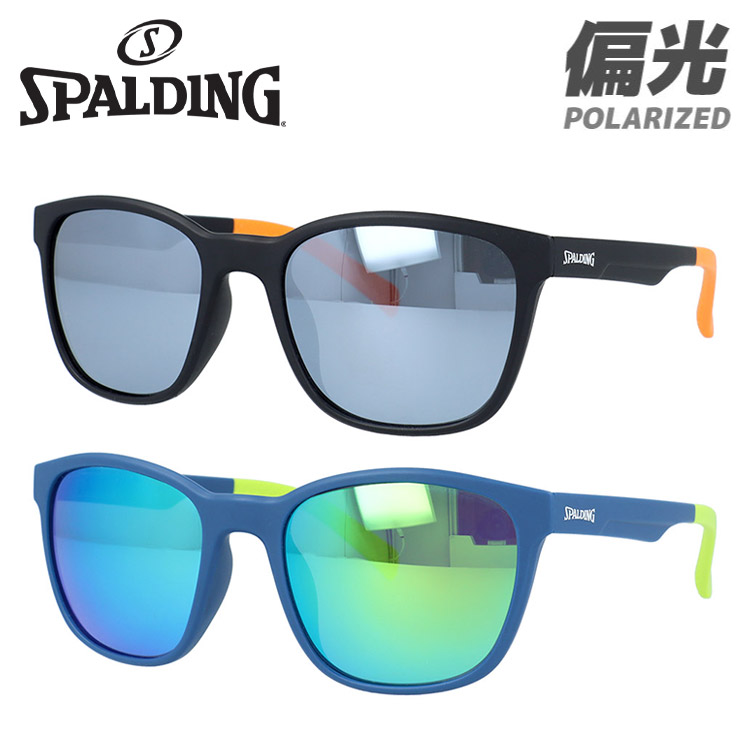 スポルディング 偏光サングラス ミラーレンズ アジアンフィット SPALDING SPLD4001 全2カラー 54サイズ ウェリントン型 ポラライズド ユニセックス メンズ レディース