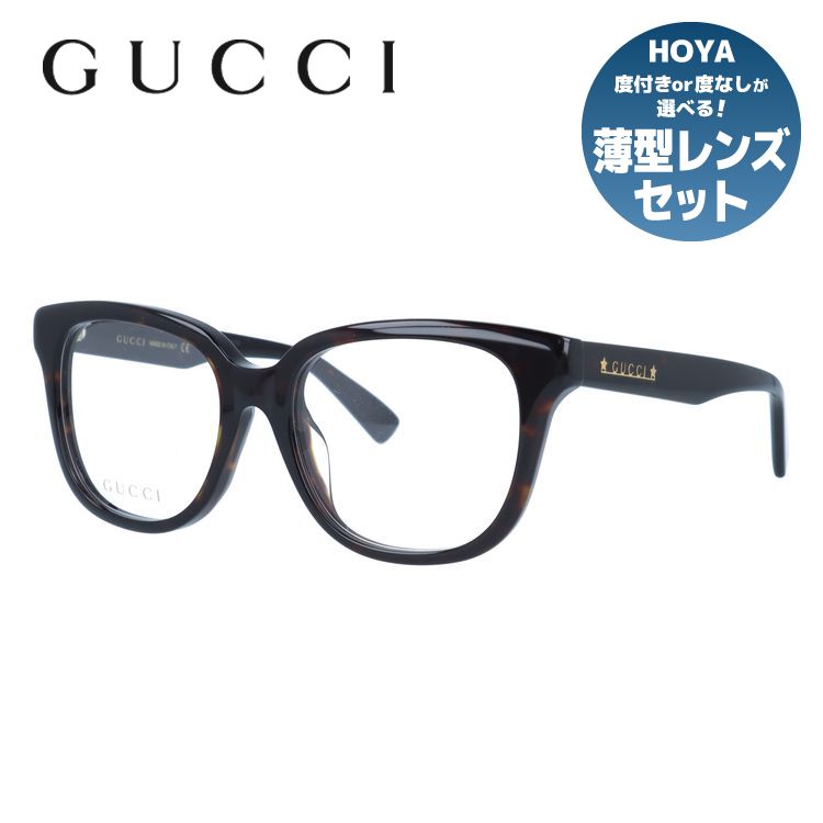 【お買い物マラソン対象】グッチ メガネフレーム 伊達メガネ アジアンフィット GUCCI GG1173OA 002 53サイズ ウェリントン型 ユニセックス メンズ レディース|眼鏡達人