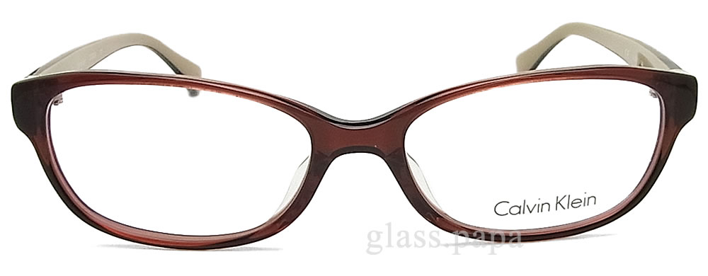 【楽天市場】CALVIN KLEIN カルバンクライン メガネ フレーム 5852A-201 サイズ54 眼鏡 伊達メガネ 度付き ブラウン