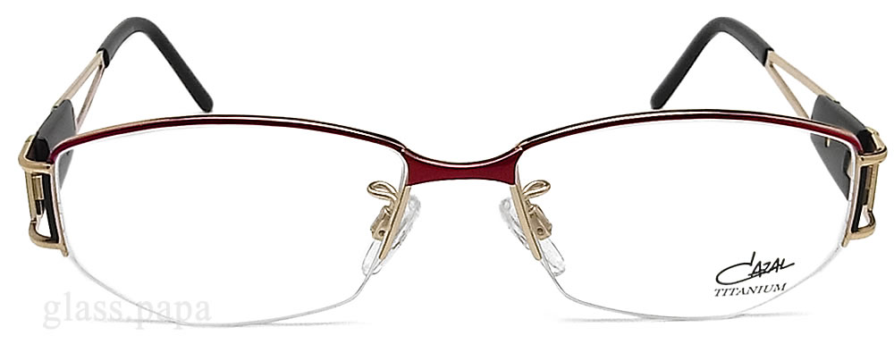 【楽天市場】CAZAL カザール メガネフレーム 5703 001 眼鏡 ブランド 伊達メガネ 度付き ゴールド×レッド チタン レディース