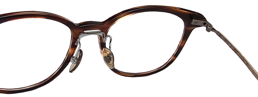 フォーナインズ 999 9 メガネ M 87 8163 眼鏡 伊達メガネ 度付き ブラウンササ アンティークゴールド プラ チタン メンズ レディース 男性 女性 Four Nines メガネ Rvcconst Com