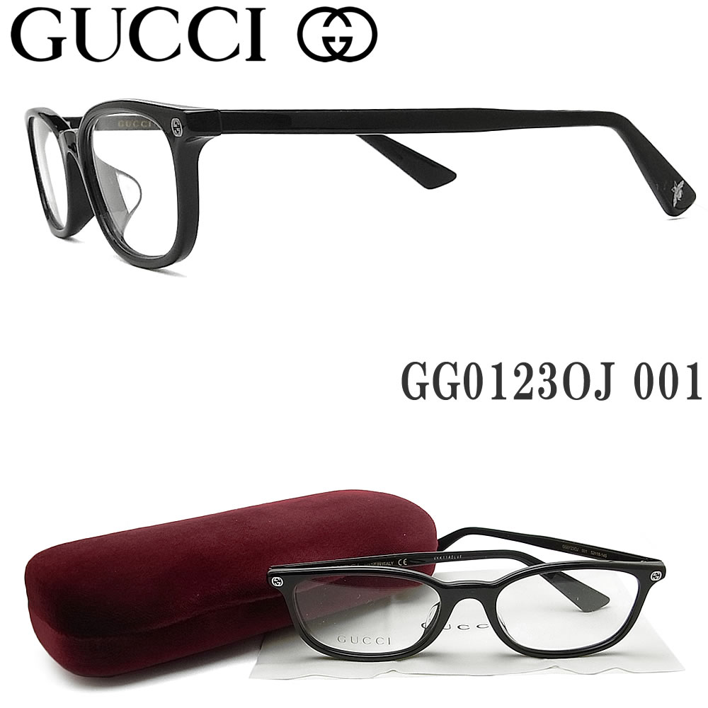 楽天市場 ポイント10倍 楽天マラソン グッチ メガネ Gucci Gg0123oj 001 ブラック 眼鏡 ブランド 伊達メガネ 度付き セル メンズ レディース 男性 女性 Italy グラス パパ