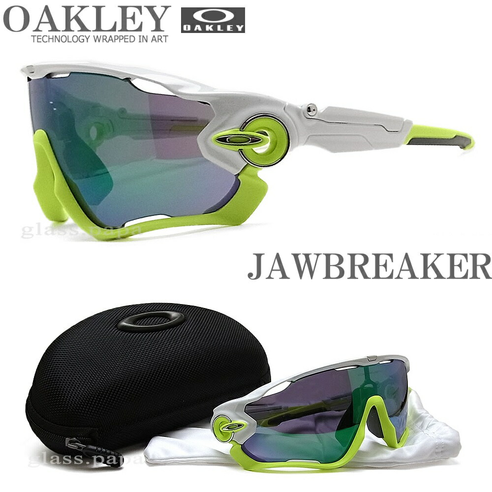 ジョウブレイカー Jawbreaker Asian Fit Jade Iridium ホワイト 02 ミラーレンズ サングラス オークリー Oakley Polished