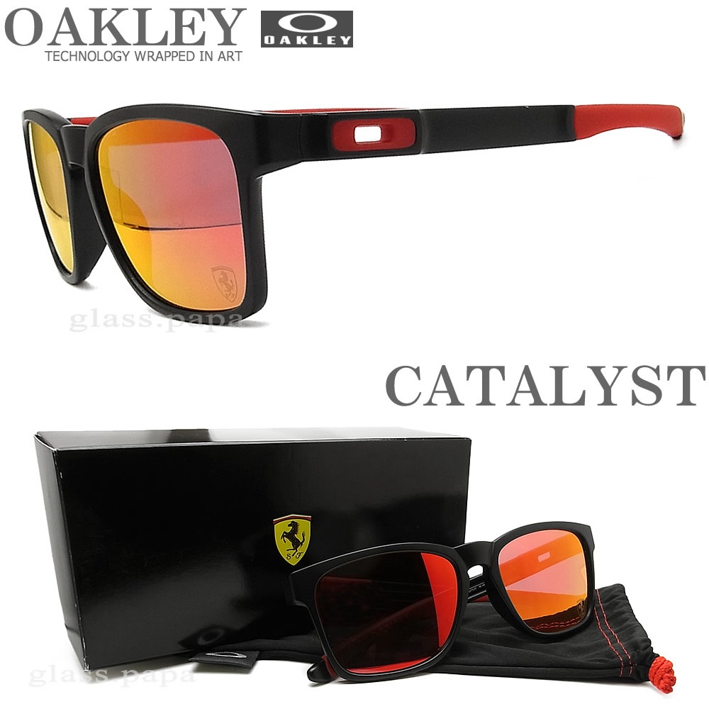 Oakley オークリー サングラス メガネ キャタリスト 調光レンズ アジアンフィット 眼鏡 Oakley Catalyst Asian Fit Ferrari Collection フェラーリ コレクション 07 送料無料 き手数料無料 Uvカット グラス パパ メガネ サングラスのグラスパパ メガネ